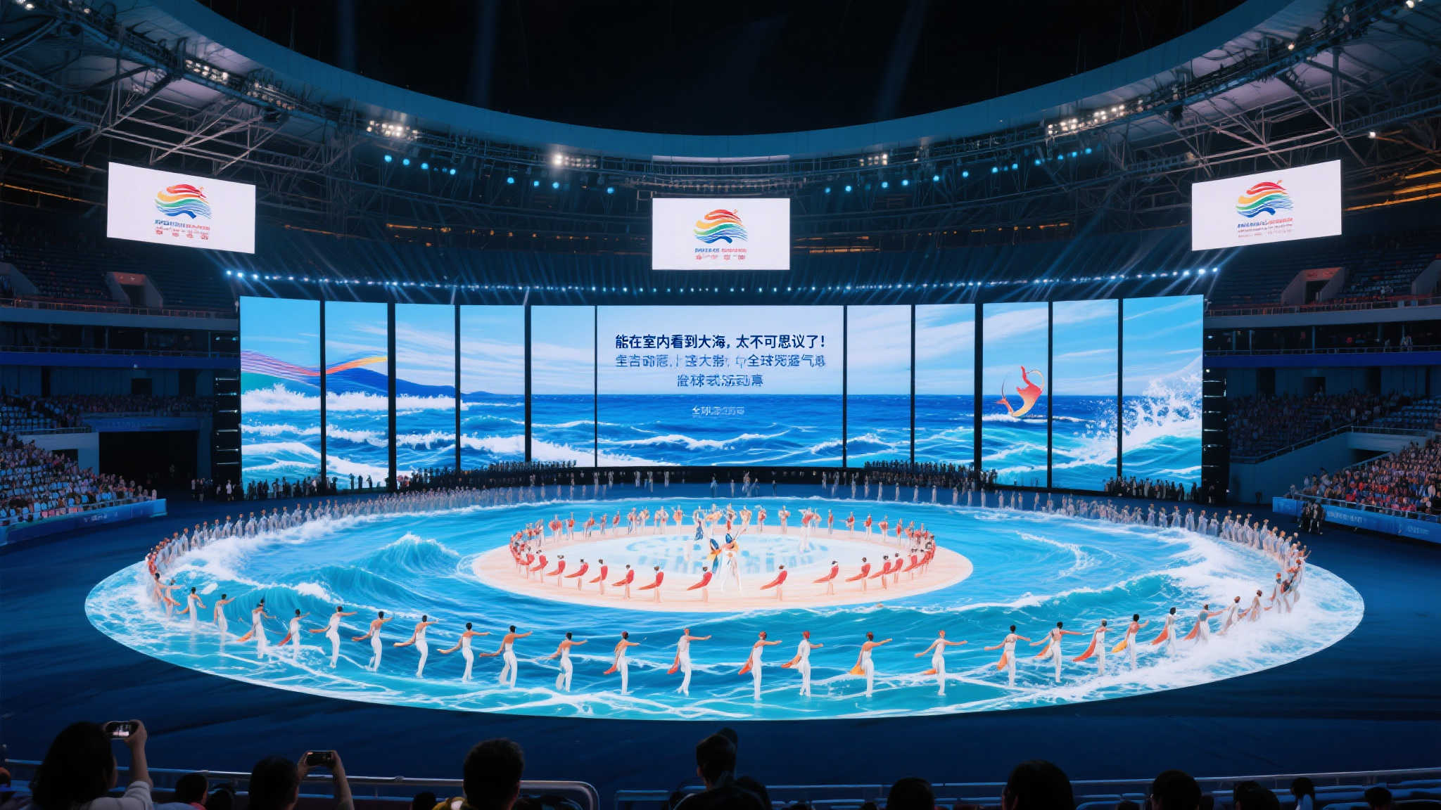 十五运开幕式：室内再现浩瀚海洋奇观